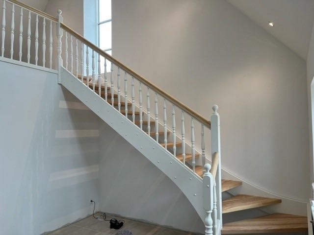 Moderne trætrappe